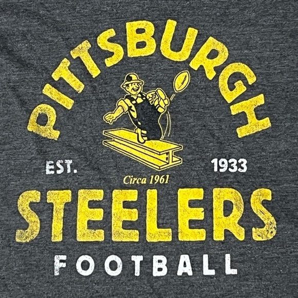 Pittsburgh Steelers NFL Football SOFT Women's Retro Vintage Style Tshirt - Picture 4 of 5